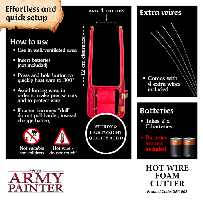 The Army Painter Gamemaster Hot Wire Foam Cutter