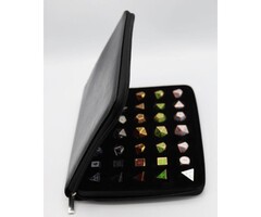 Foam Brain Games Leatherette Dice Carrying Case Black