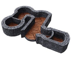 Wizkids/NECA LLC Warlock Tiles: Dungeon Tiles - 1" Angles & Curves Expansion