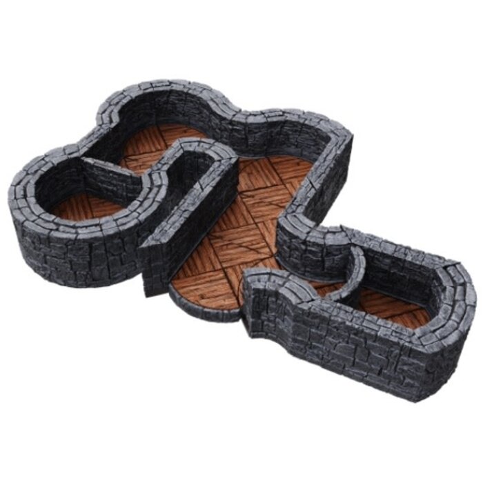 Wizkids/NECA LLC Warlock Tiles: Dungeon Tiles - 1" Angles & Curves Expansion