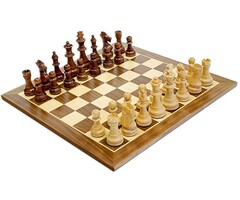 Wood Expressions Chess Set 15" Walnut 3.75" King