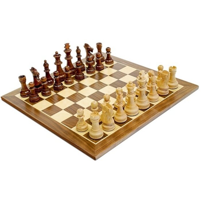 Wood Expressions Chess Set 15" Walnut 3.75" King