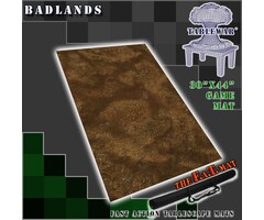 Table War Playmat - F.A.T. Mats (Fatmats): 44" x 30" Badlands