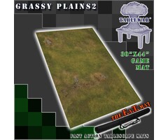 Table War Playmat - F.A.T. Mats (Fatmats): 44" x 30" Grassy Plains