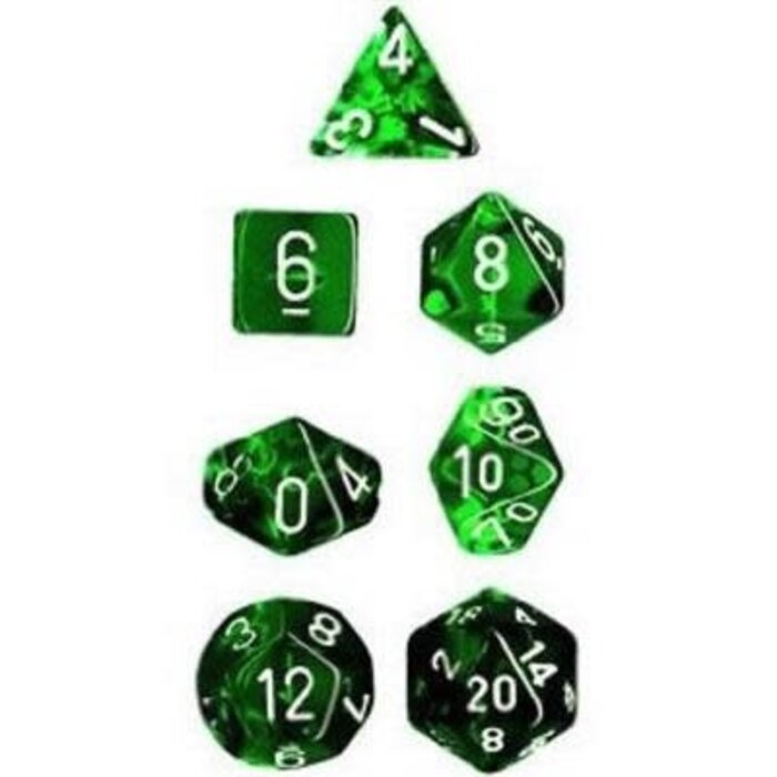 Chessex 7-Piece RPG Dice Set: Translucent (Assorted Colours)