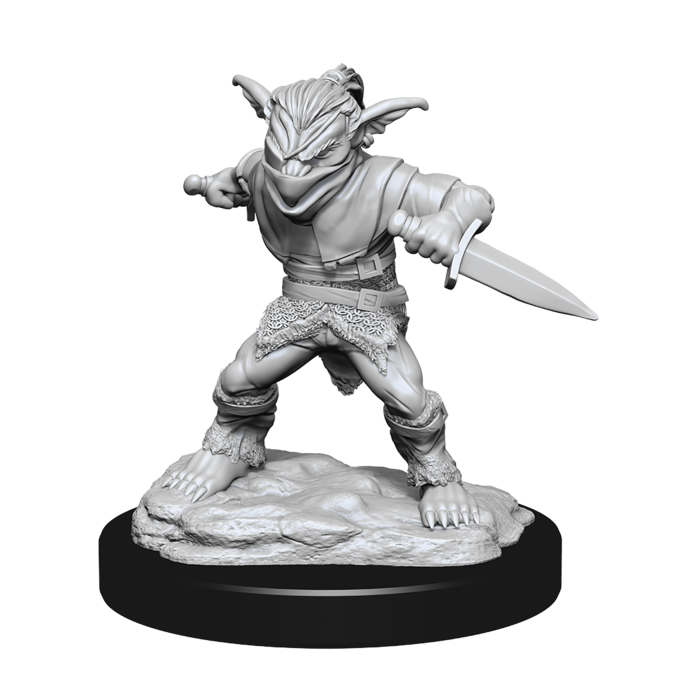 Wizkids/NECA LLC Nolzur's Marvelous Miniatures: Goblin Rogue Male & Goblin Bard Female