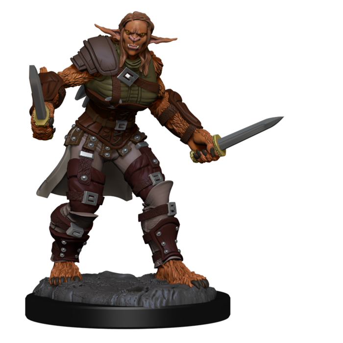 Wizkids/NECA LLC Nolzur's Marvelous Miniatures: Bugbear Barbarian & Bugbear Rogue(Male/Female)