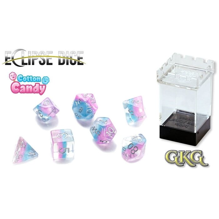 Gate Keeper Games 7-Piece RPG Dice Set: Eclipse (Assorted Colours)
