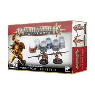 Games Workshop Warhammer Age of Sigmar: Stormcast Eternals - Vindictors Paint Set Games Workshop Warhammer Age of Sigmar: Stormcast Eternals - Vindictors Paint Set