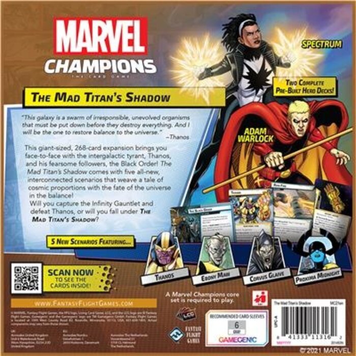 Fantasy Flight Games Marvel Champions: LCG The Mad Titan's Shadow