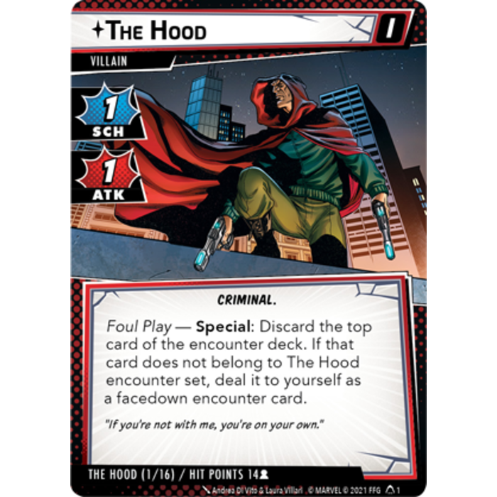 Fantasy Flight Games Marvel Champions LCG: The Hood Scenario Pack