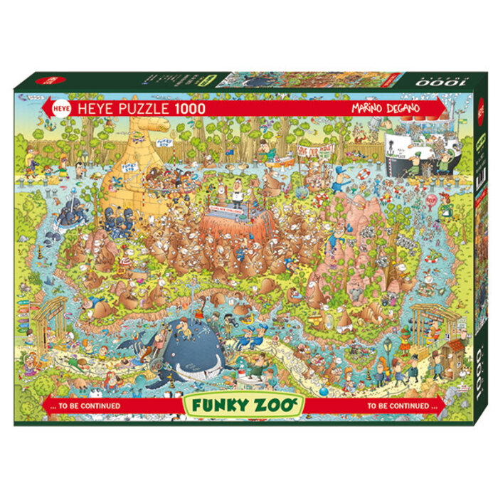 Heye Puzzles 1000 pcs - Funky Zoo: Australian Habitat (Degano)