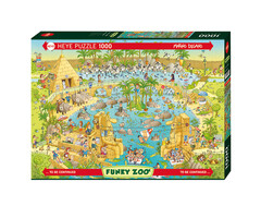 Heye Puzzles 1000 pcs - Funky Zoo: Nile Habitat (Degano)