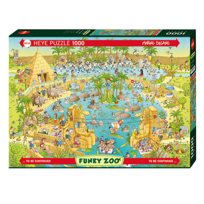 Heye Puzzles 1000 pcs - Funky Zoo: Nile Habitat (Degano)