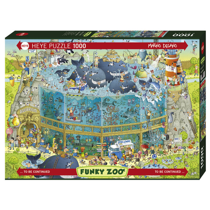 Heye Puzzles 1000 pcs - Funky Zoo: Ocean Habitat (Degano)