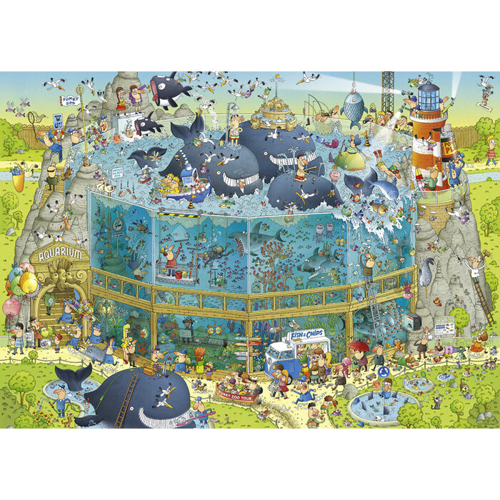 Heye Puzzles 1000 pcs - Funky Zoo: Ocean Habitat (Degano)
