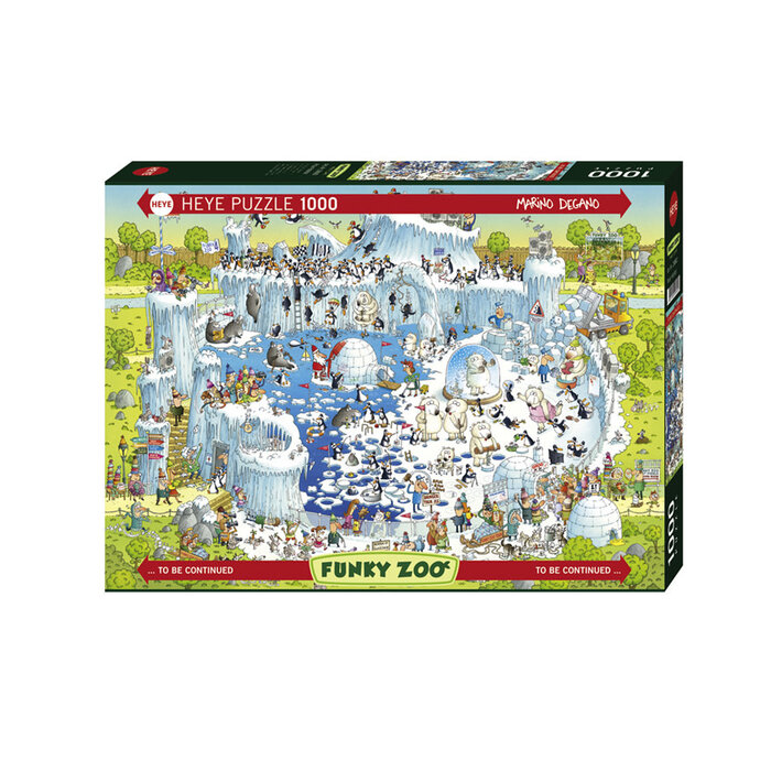 Heye Puzzles 1000 pcs - Funky Zoo: Polar Habitat (Degano)