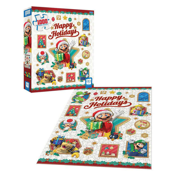 The OP 1000 pcs - Super Mario Happy Holidays Puzzle