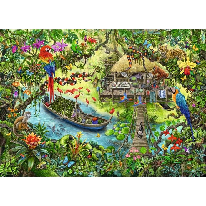 Ravensburger 368 pcs - Jungle Journey Escape Puzzle KIDS