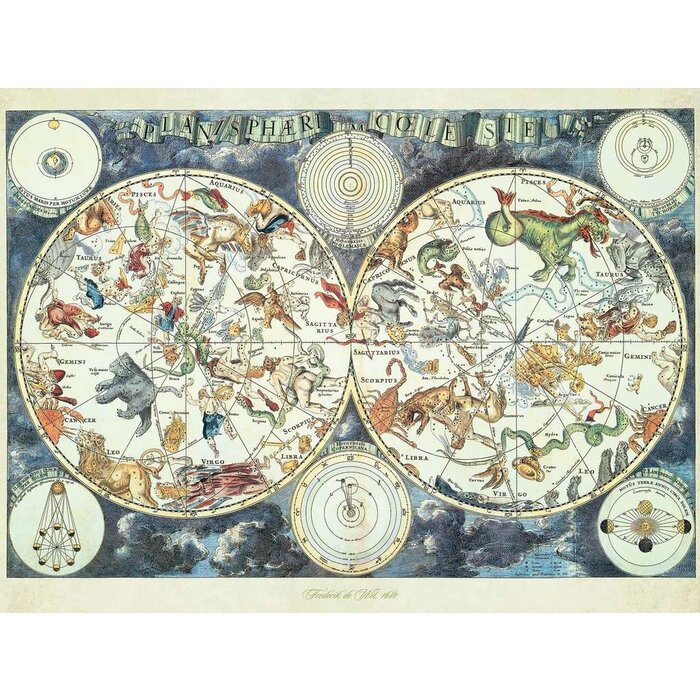 Ravensburger 1500 pcs - World Map of Fantastic Beasts