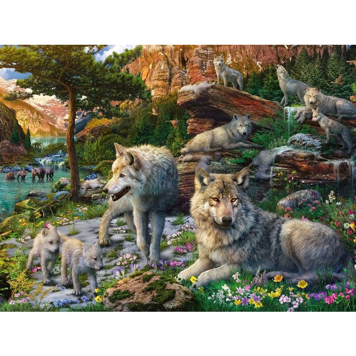 Ravensburger 1500 pcs - Wolves in Spring