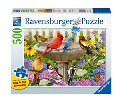 Ravensburger 500 pcs - At the Birdbath (Large Piece Format)