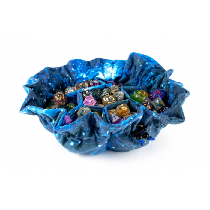 Metallic Dice Games Velvet Dice Bag with Pockets