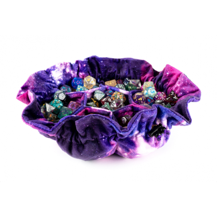 Metallic Dice Games Velvet Dice Bag with Pockets