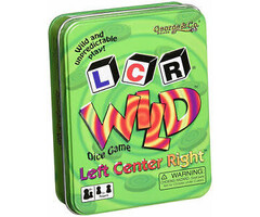 George and Co LCR: The Original Left Center Right WILD Dice Game Compact Tin