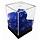 Koplow Jumbo 7-Piece Polyhedral Translucent Blue Dice Set in Cube