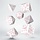 7 Piece Dice Set Japanese Cherry Blossom Petals