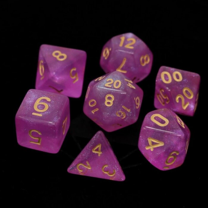 Die Hard Dice 7-Piece Polyhedral RPG Dice Set (Assorted Colours)