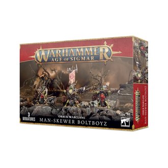 Games Workshop Warhammer Age of Sigmar - Orruk Warclans: Man-Skewer Boltboyz Games Workshop Warhammer Age of Sigmar - Orruk Warclans: Man-Skewer Boltboyz