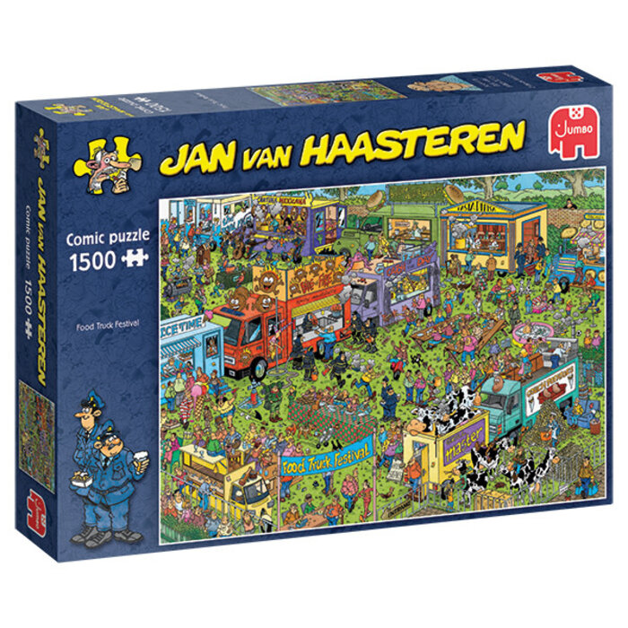 Jumbo Puzzles 1500 pcs - Jan van Haasteren: Food Truck Festival