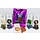 7-Piece Mini Metal RPG Dice Set: Mystery Loot w/Enamel Pin