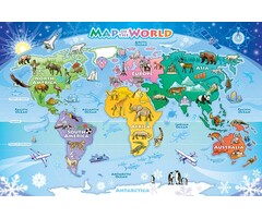 Cobble Hill Puzzles 48 pcs - Map of the World Floor Puzzle