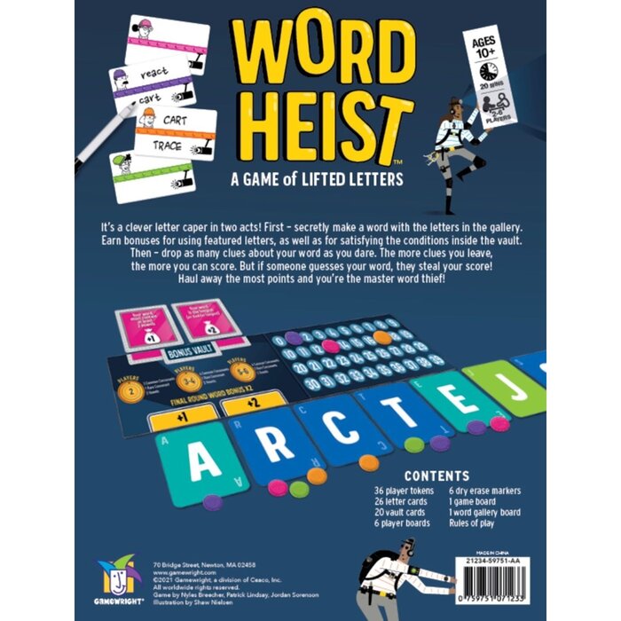 Gamewright Word Heist
