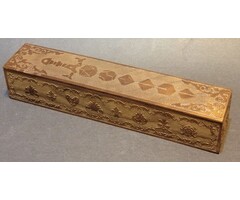 Fifteen4Two Ventures Sliding Top Wooden Dice Box - Long Sword