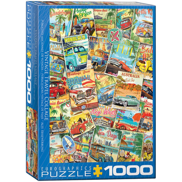 Eurographics 1000 pcs - Vintage Travel Collage