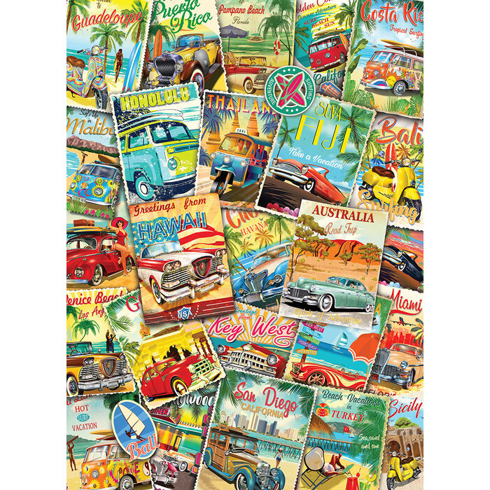Eurographics 1000 pcs - Vintage Travel Collage