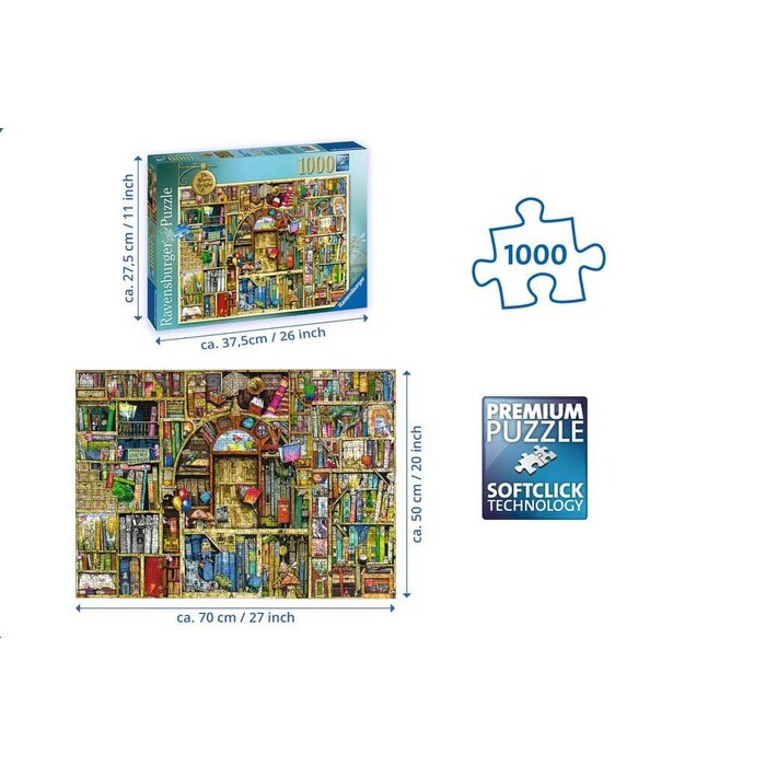 Ravensburger 1000 pcs - The Bizarre Bookshop 2