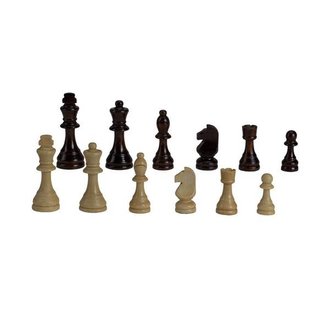 Natural Camphor & Burl Wood Chess Board with Black Border - 19 inches