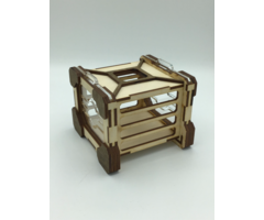 Redline Engraving Wooden Dice Jail