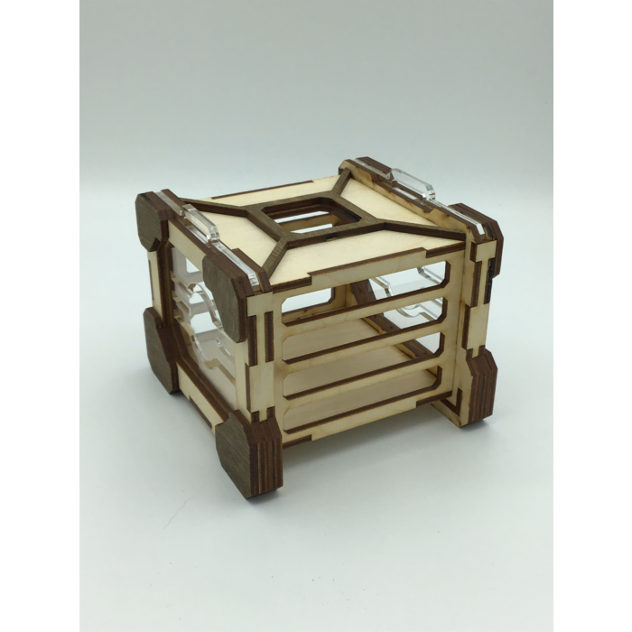 Redline Engraving Wooden Dice Jail