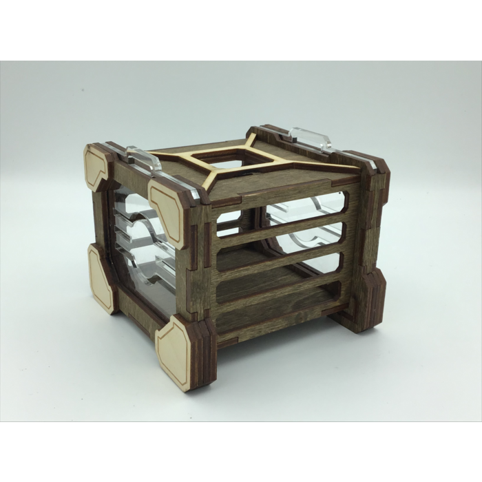 Redline Engraving Wooden Dice Jail