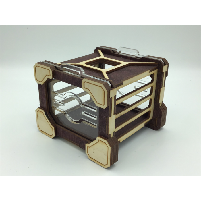 Redline Engraving Wooden Dice Jail