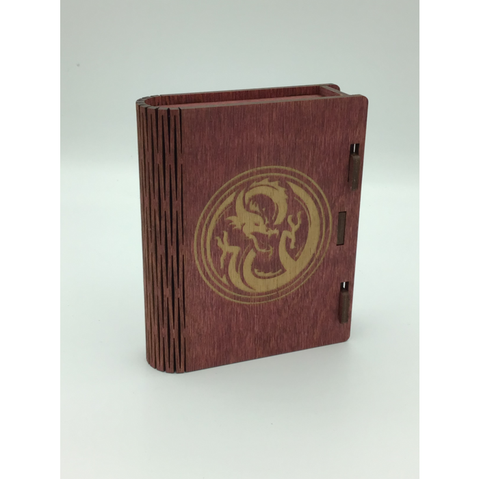 Redline Engraving Wooden D&D Spell Card Box