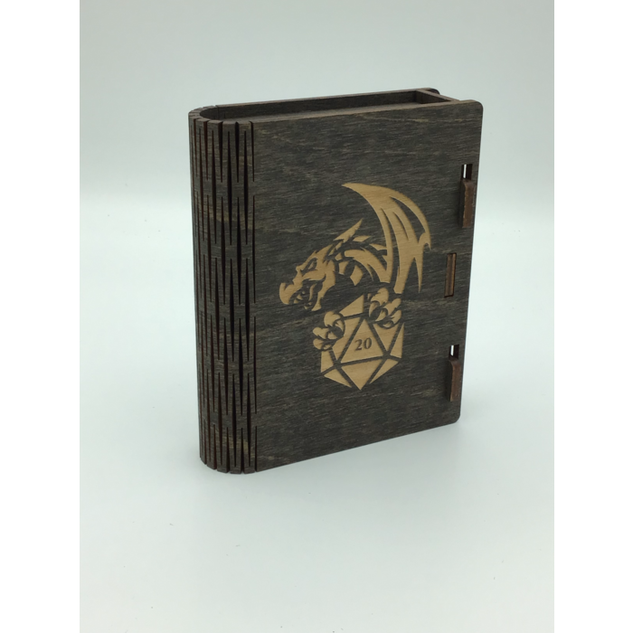 Redline Engraving Wooden D&D Spell Card Box