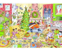 Cobble Hill Puzzles 350 pcs - Catching Santa (Family Puzzle)