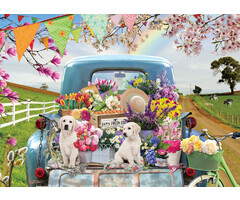 Cobble Hill Puzzles 500 pcs - Country Truck in Spring